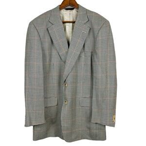 Paul Stuart Stuart Blazer Silk / Wool Blend Dual Button - 45 Long